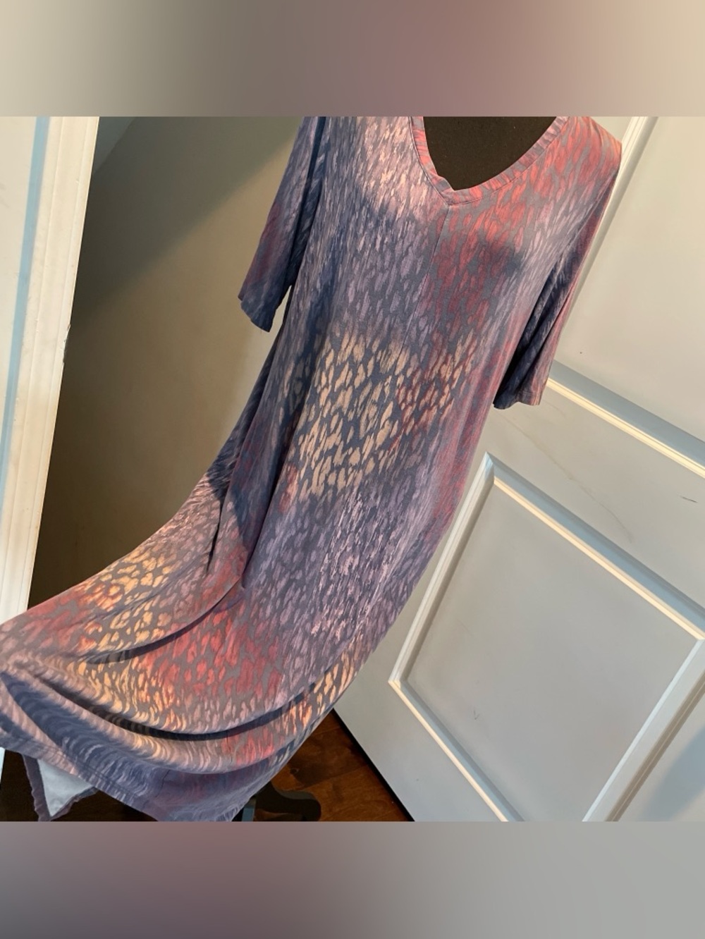 Bohemian Style Maxi Dress Animal-Tie-dye Vibes Abstract Relaxed Vacation Travel - Picture 6 of 13